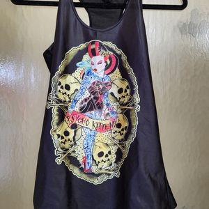 Psycho Kitten tank top, medium